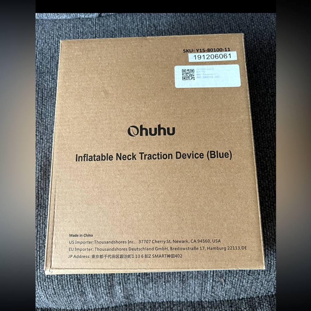Ohuhu Blue Neck Traction Device